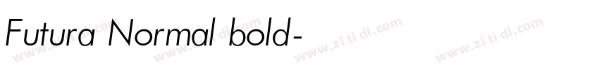 Futura Normal bold字体转换